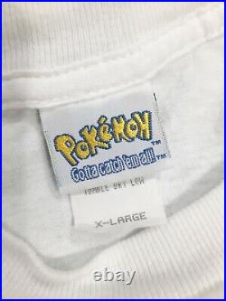 Vtg 1999 Pokemon Gotta Catch Em All Graphic T Shirt Adult Size XL Nintendo Anime