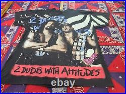 Vtg 90s WWF Wrestling Diesel SHawn Michaels AOP All Over Print Rare t shirt