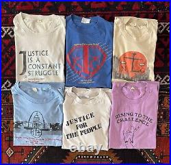 Vtg Lot 6x NLG Lawyers Guild 80s Civil Human Rights Political Single Stitch Tees