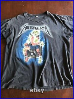 Vtg Metallica Kill Em All 85 Shirt Xl Slayer Anthrax Megadeth Concert Tour