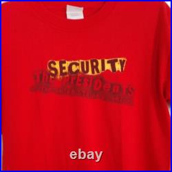 Vtg Presidents of United States Concert WPI Security Shirt Feather Pluckin MSEC