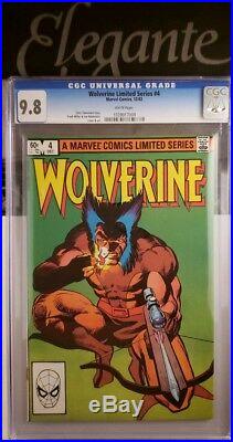 WOLVERINE limited series #1-4 ALL CGC 9.8 NM/MT FRANK MILLER