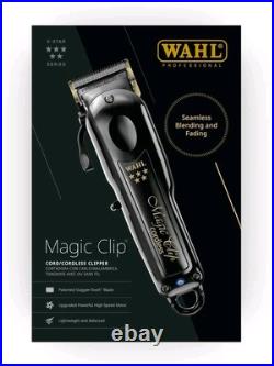 Wahl 5 Star Magic Clip Clipper Cordless Black /Gold head
