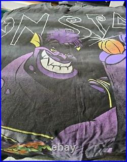 Warner Brothers Space Jam 1995 Monsters All Over Print XL T Shirt Mega Rare
