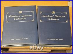 Washington Statehood Quarters Collection Vol 1 & 2 Binders Complete 50 States