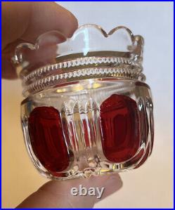 Westmoreland Toothpick Holder No 40 EAPG Vintage Wellington Ruby Pressed Glass