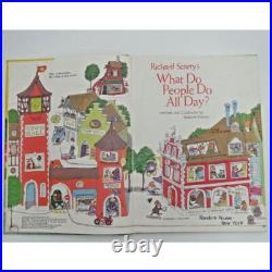 What Do People Do All Day Richard Scarry HC Book 1968 First Edition Unabridged