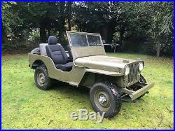 Willys Jeep, 1946 CJ2A. Drives well. Rebuilt Gearbox & Transfer Case, all welded