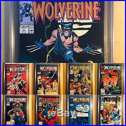 Wolverine # 1 To 10 All Cgc 9.8 & White Pages 1988 Patch Series 10 Books