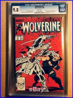 Wolverine # 1 To 10 All Cgc 9.8 & White Pages 1988 Patch Series 10 Books