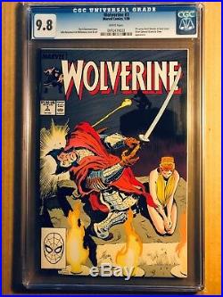 Wolverine # 1 To 10 All Cgc 9.8 & White Pages 1988 Patch Series 10 Books