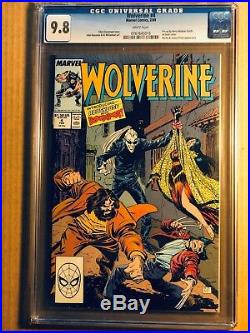 Wolverine # 1 To 10 All Cgc 9.8 & White Pages 1988 Patch Series 10 Books