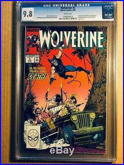 Wolverine # 1 To 10 All Cgc 9.8 & White Pages 1988 Patch Series 10 Books