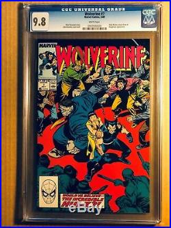 Wolverine # 1 To 10 All Cgc 9.8 & White Pages 1988 Patch Series 10 Books