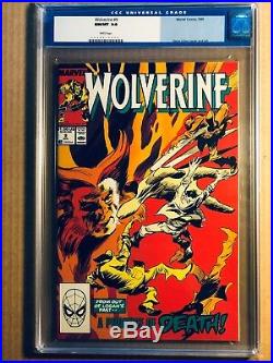 Wolverine # 1 To 10 All Cgc 9.8 & White Pages 1988 Patch Series 10 Books