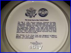 Woodmere China United States Great Seal 10 7/8 Plate With Box