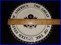 Woodmere China United States Great Seal 10 7/8 Plate With Box