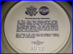 Woodmere China United States Great Seal 10 7/8 Plate With Box